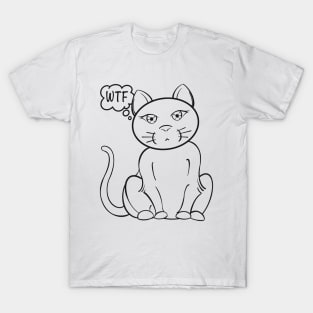 WTF Cat T-Shirt